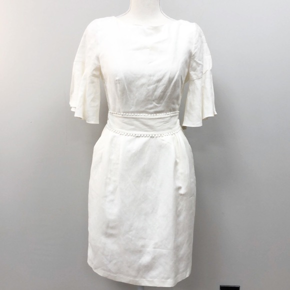 Eliza J Dresses & Skirts - NWT Eliza J | Bell Sleeve Pom Pom Sash Dress